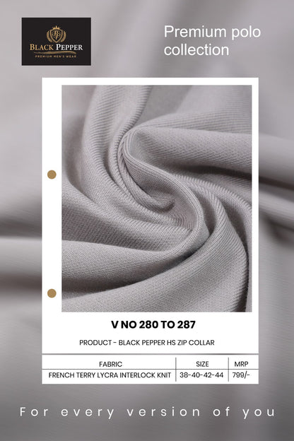 Vol 280 To 287 Black Pepper Interlock Mens Tshirts Wholesale Price