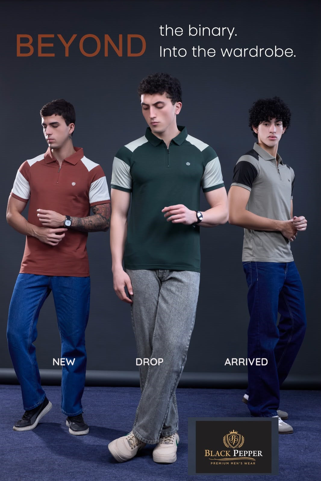 Vol 280 To 287 Black Pepper Interlock Mens Tshirts Wholesale Price