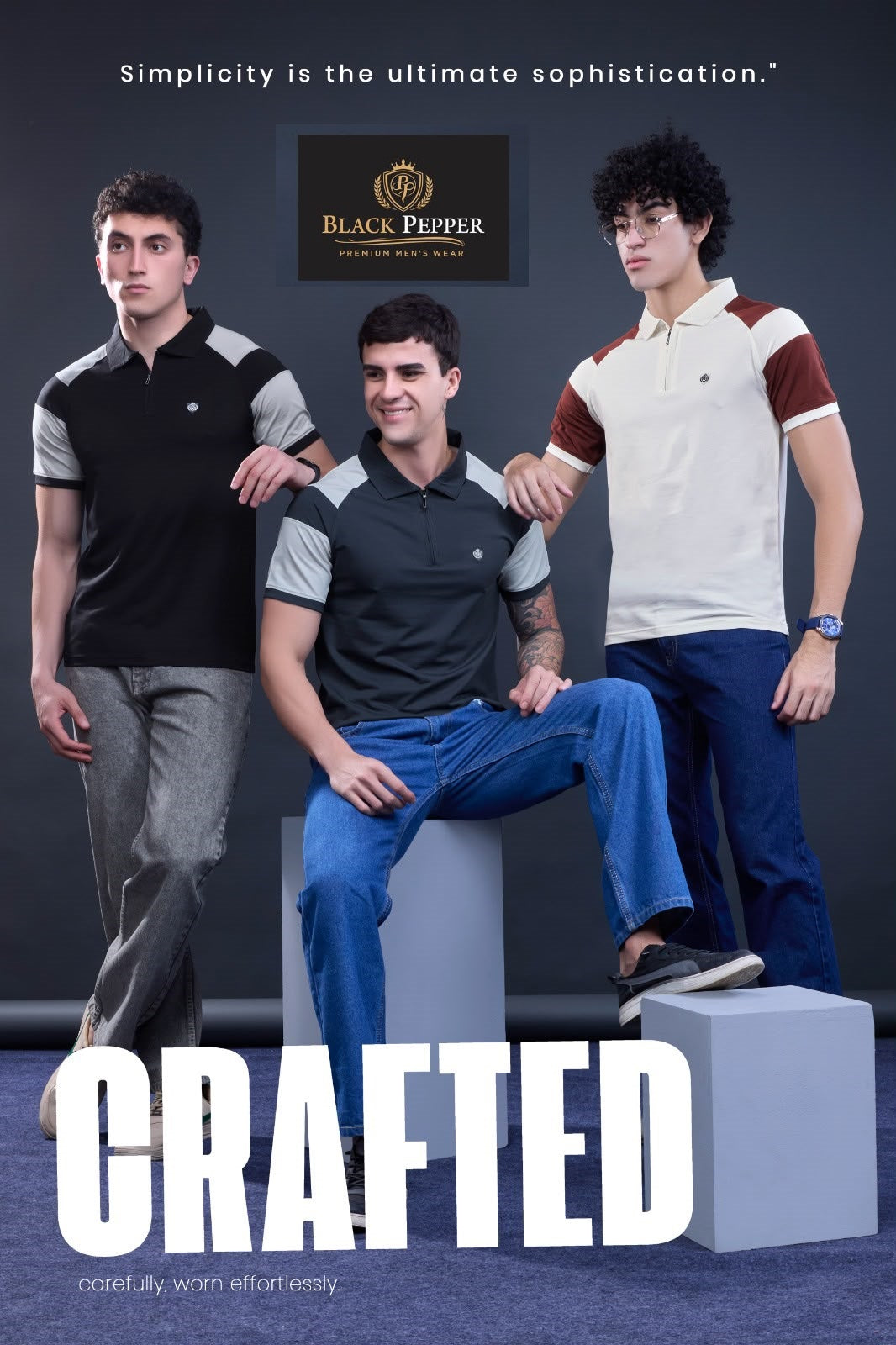 Vol 280 To 287 Black Pepper Interlock Mens Tshirts Wholesale Price