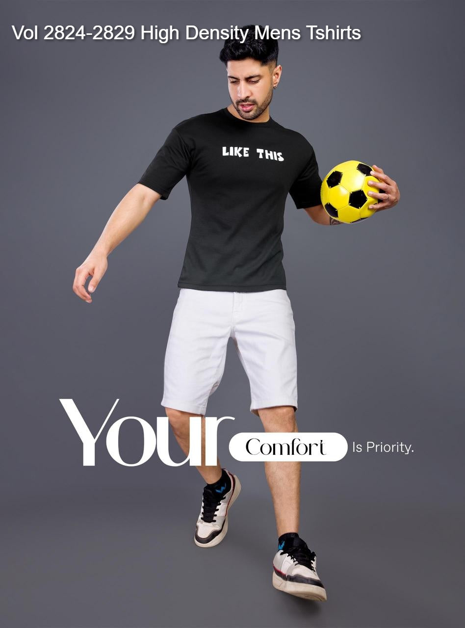 Vol 2824-2829 High Density Lycra Mens Tshirts Wholesaler Gujarat