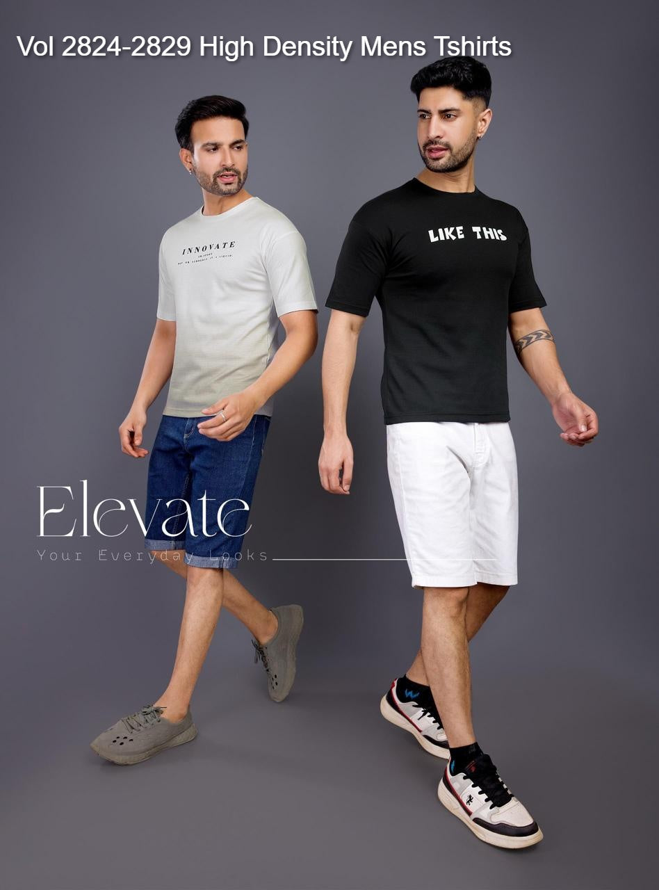 Vol 2824-2829 High Density Lycra Mens Tshirts Wholesaler Gujarat