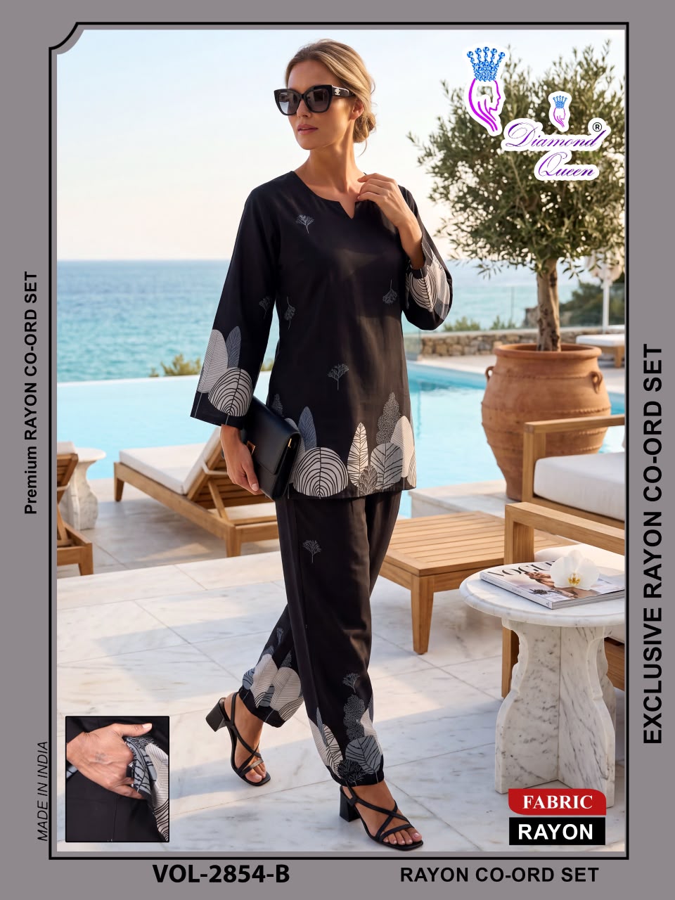 Vol 2849-2854 Diamond Queen Rayon 22Kg Co Ord Set Wholesale Price