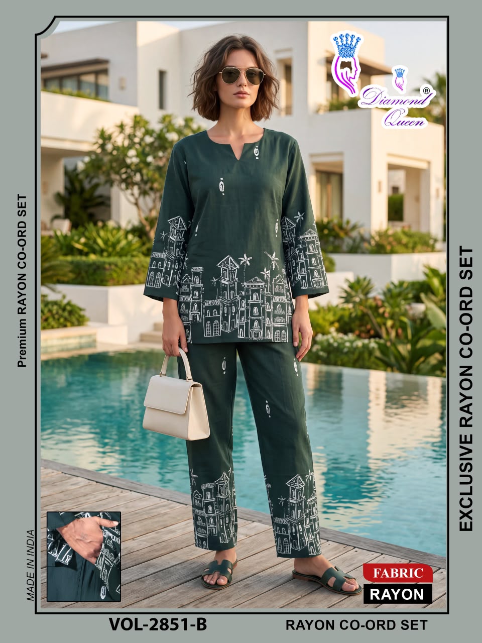Vol 2849-2854 Diamond Queen Rayon 22Kg Co Ord Set Wholesale Price