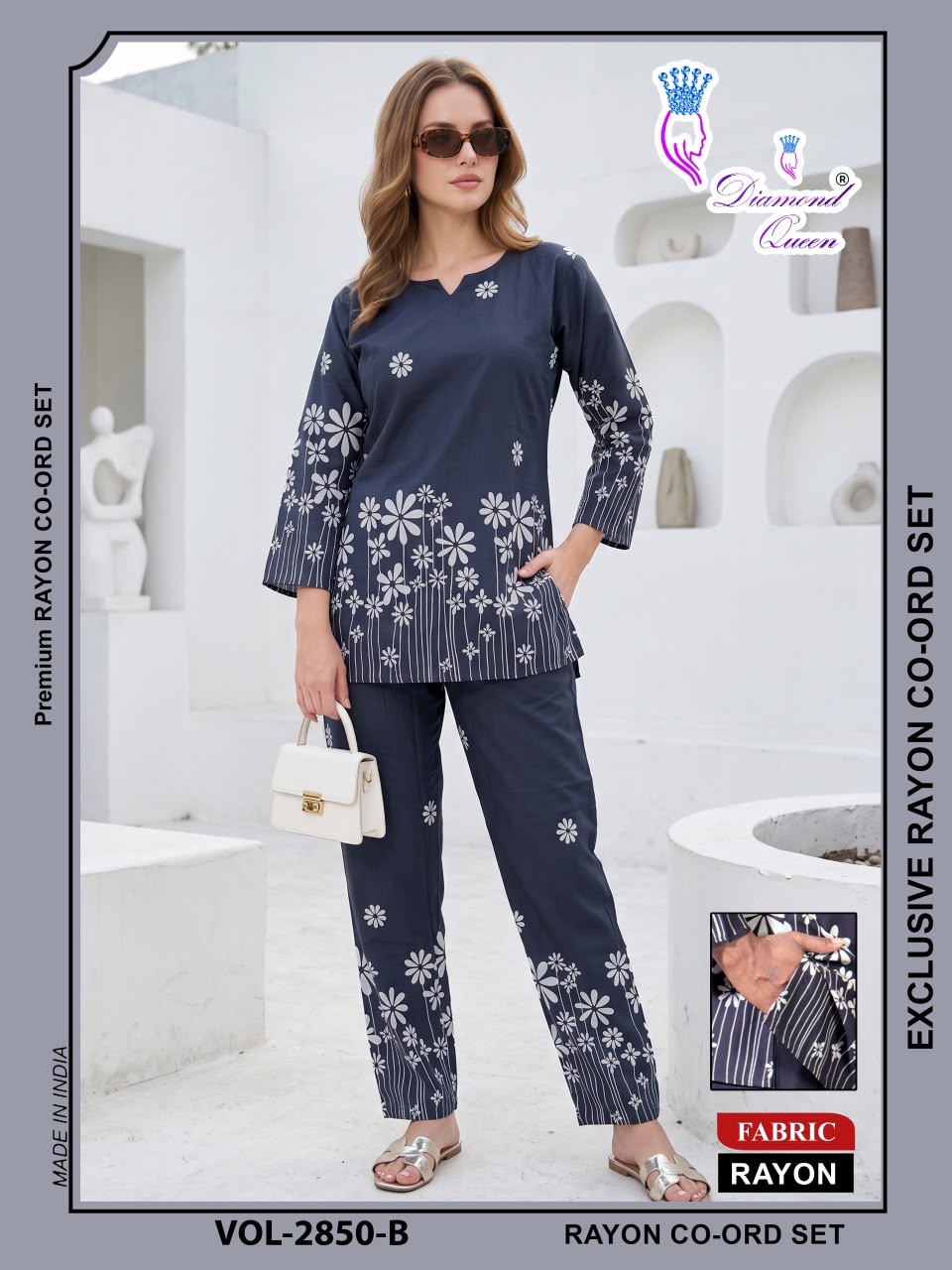 Vol 2849-2854 Diamond Queen Rayon 22Kg Co Ord Set Wholesale Price