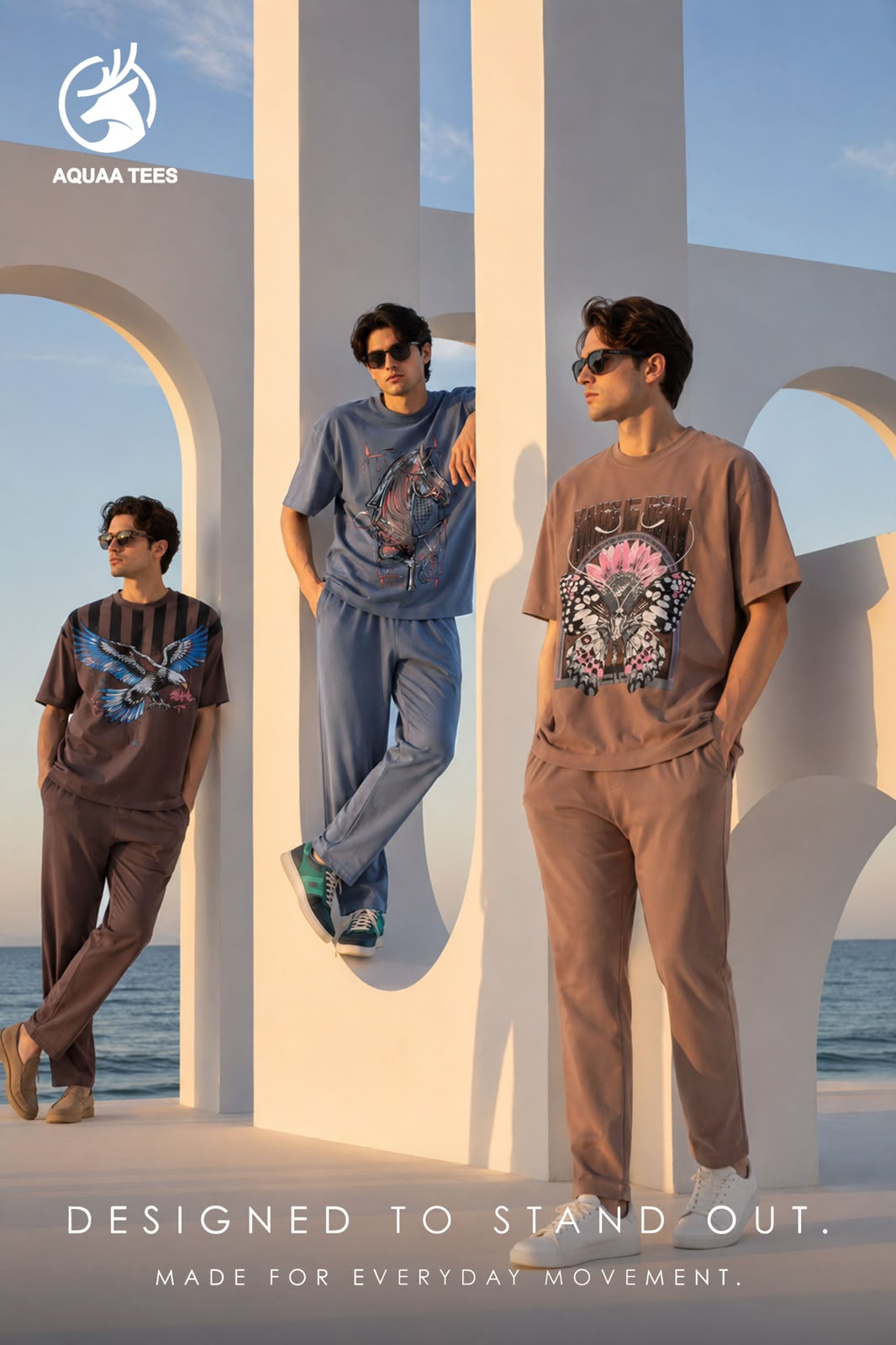 Vol 284 Aquaa Tees Imported Mens Co Ord Set Wholesale Rate