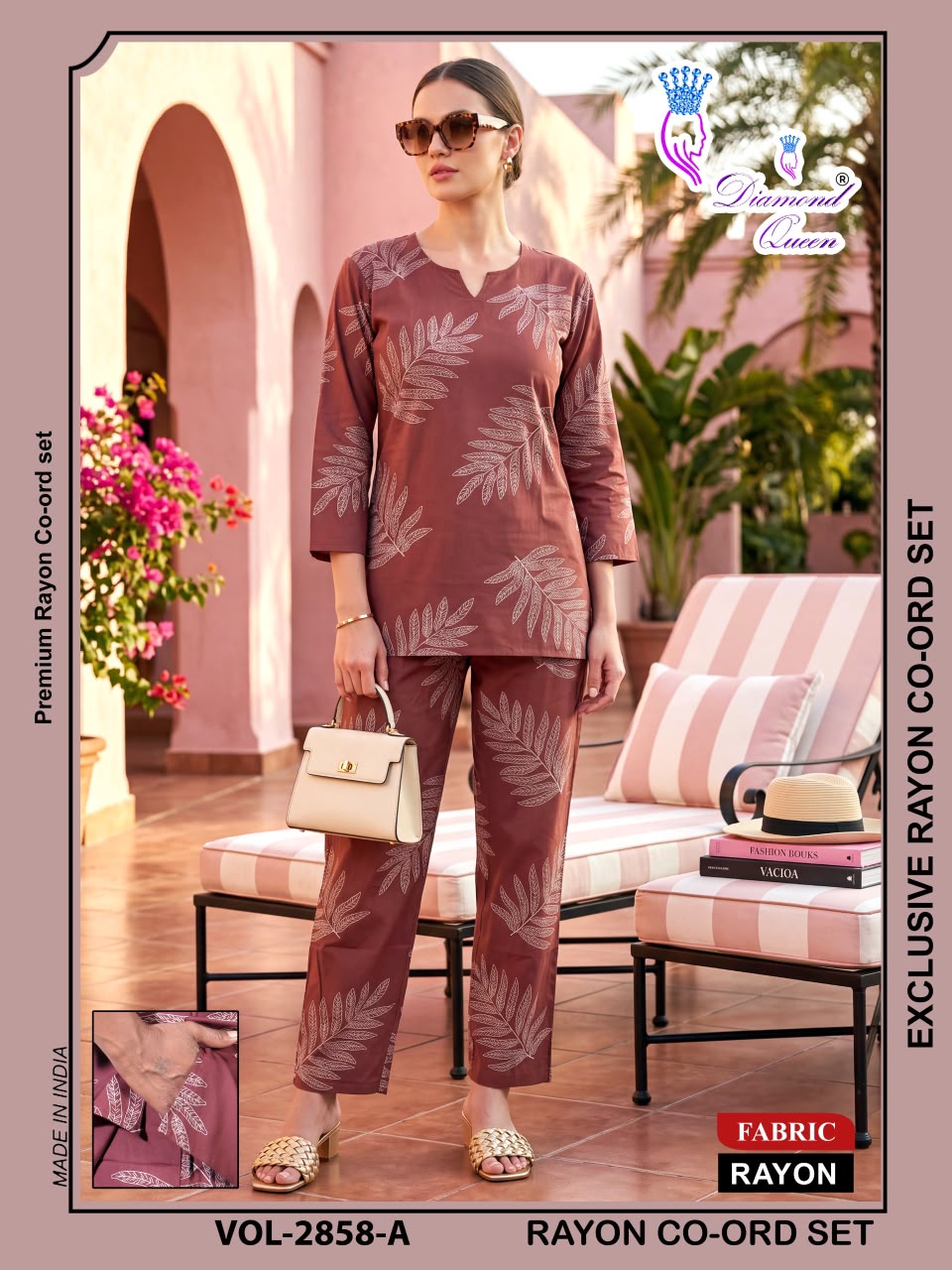 Vol 2855-2863 Diamond Queen Rayon 22Kg Co Ord Set Manufacturer Gujarat