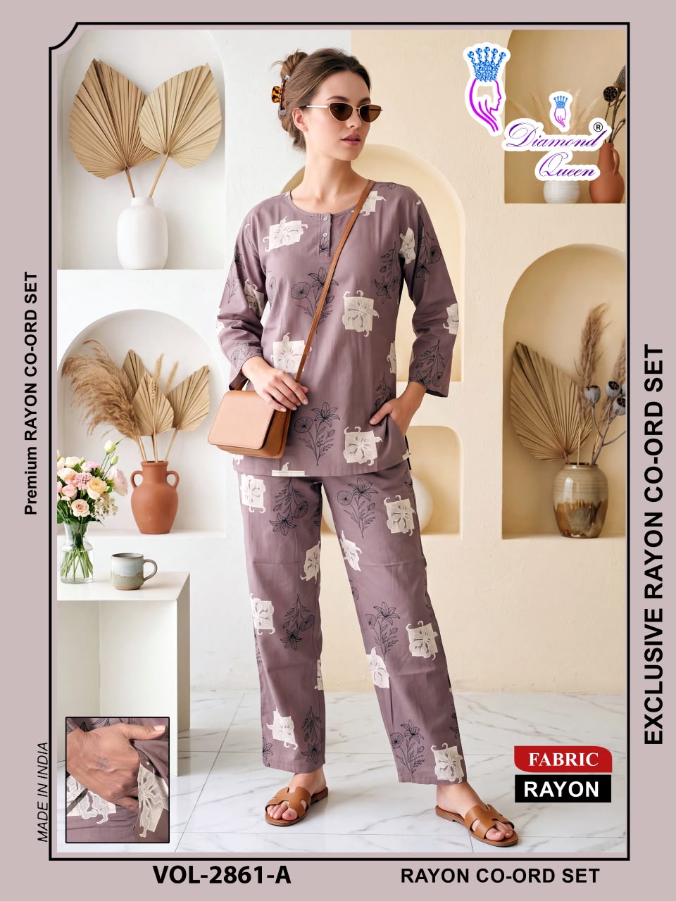Vol 2855-2863 Diamond Queen Rayon 22Kg Co Ord Set Manufacturer Gujarat