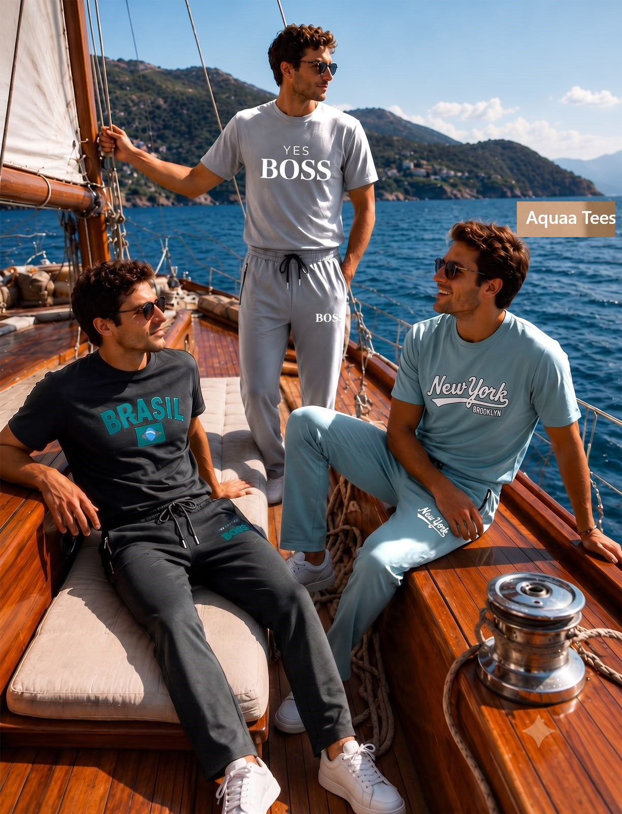 Vol 289 Drop Shoulder Aquaa Tees Imported Mens Co Ord Set Wholesale Price