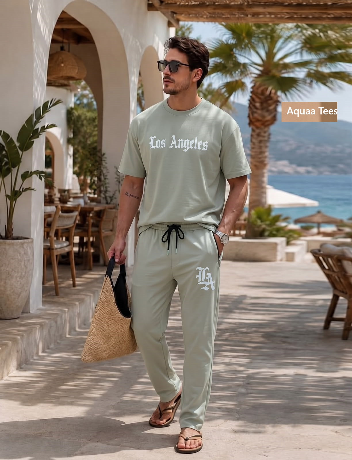 Vol 289 Drop Shoulder Aquaa Tees Imported Mens Co Ord Set Wholesale Price