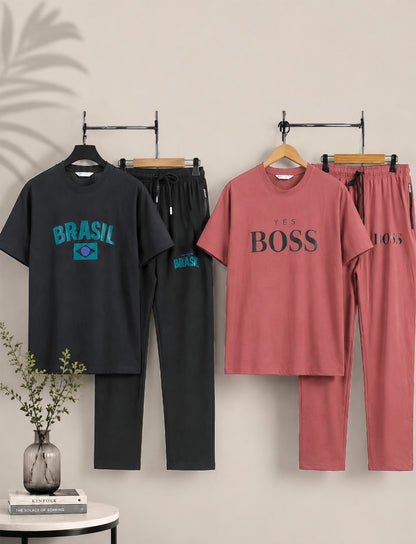 Vol 289 Drop Shoulder Aquaa Tees Imported Mens Co Ord Set Wholesale Price