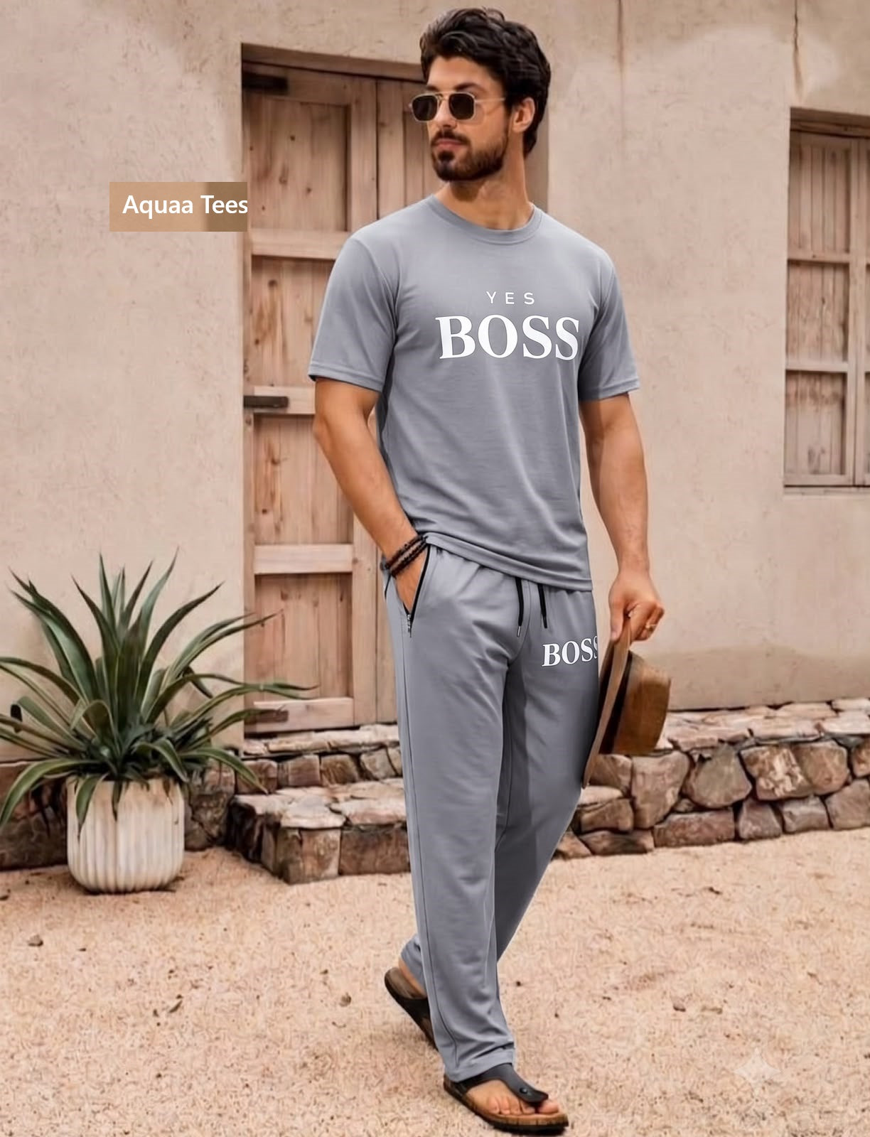Vol 289 Drop Shoulder Aquaa Tees Imported Mens Co Ord Set Wholesale Price