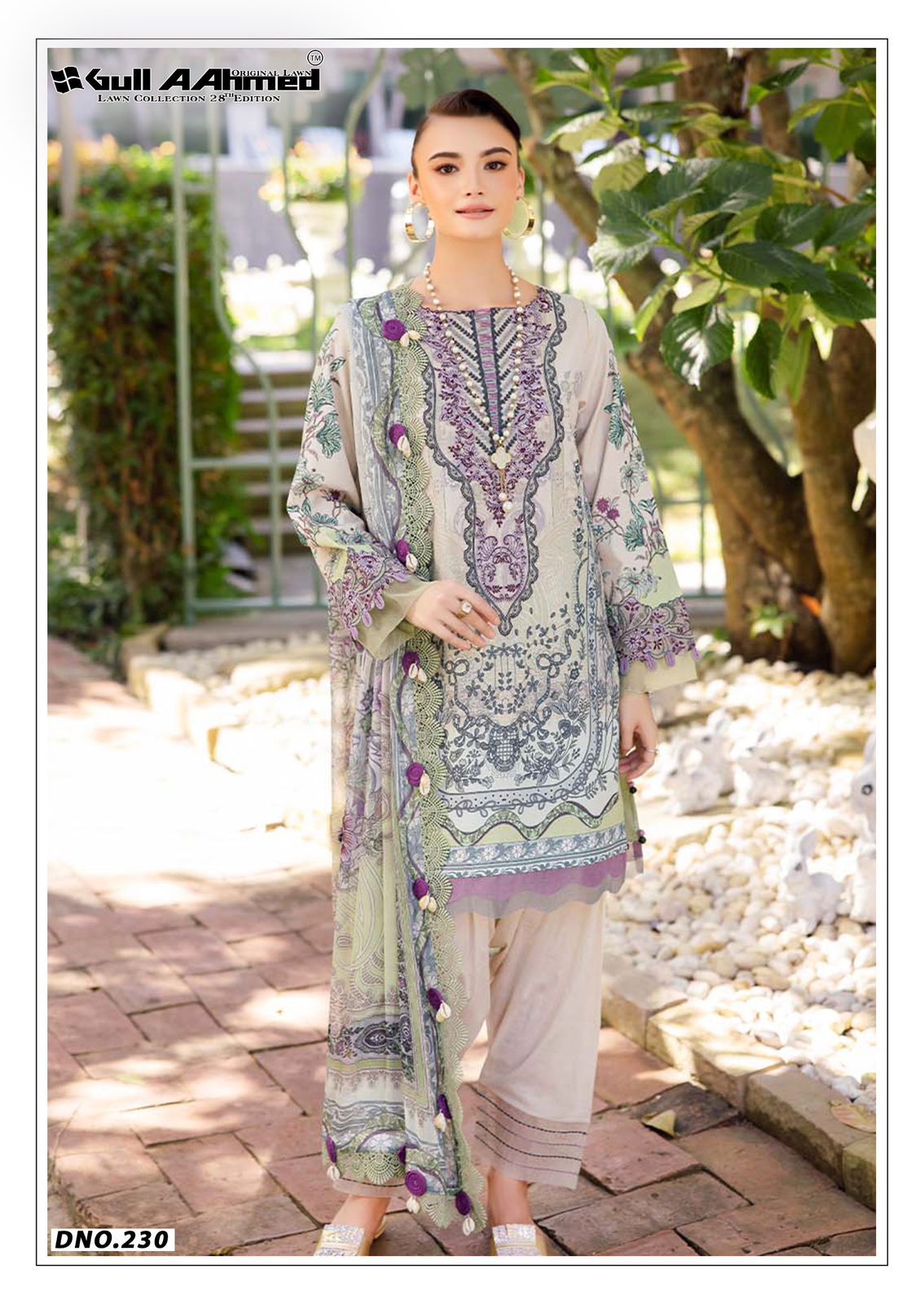 Vol 28 Lawn Collection Gul Ahmed Karachi Salwar Suits Exporter