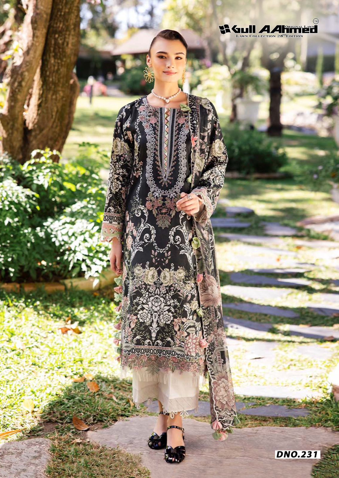 Vol 28 Lawn Collection Gul Ahmed Karachi Salwar Suits Exporter