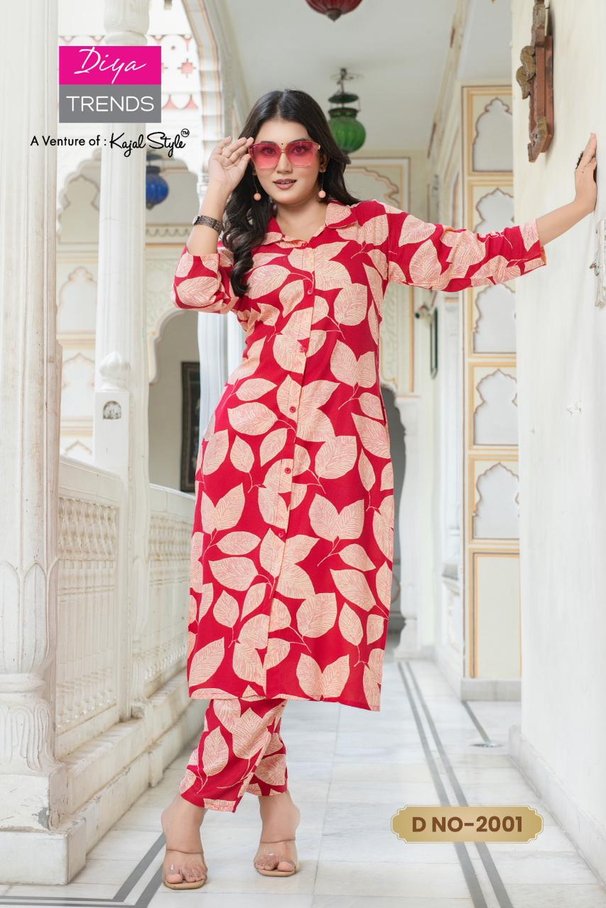 Vol 2 Diya Trends Rayon Co Ord Set Manufacturer