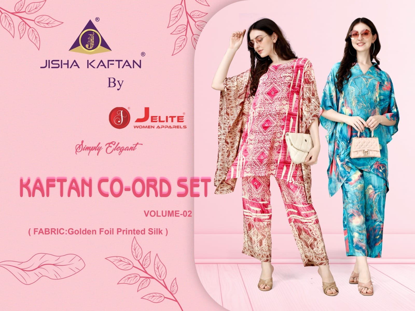 Vol 2 Jelite Silk Kaftan Pant Set Wholesale Price
