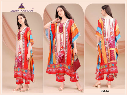 Vol 2 Kaftan Style Jelite Jisha Silk Co Ord Set Wholesale