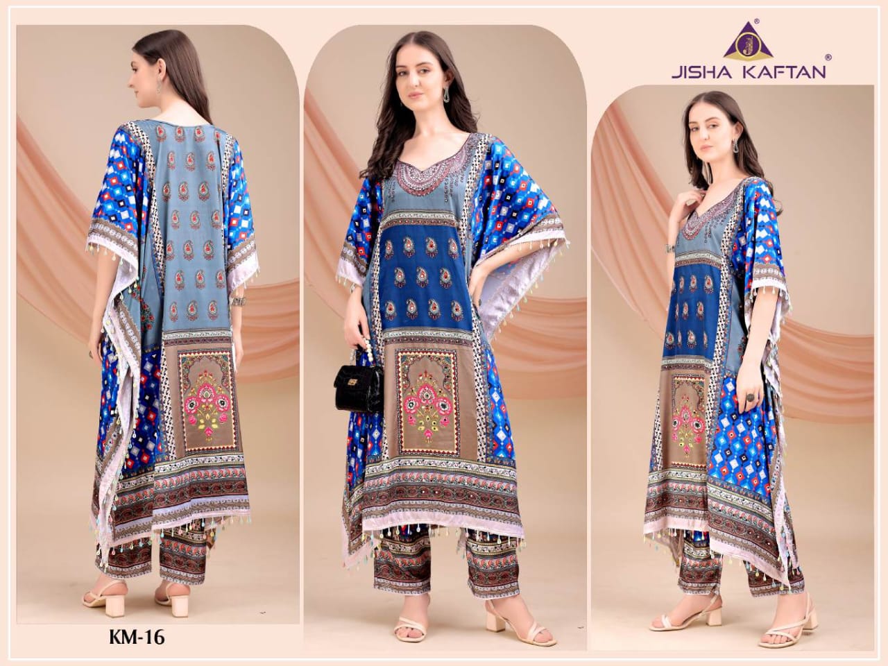 Vol 2 Kaftan Style Jelite Jisha Silk Co Ord Set Wholesale