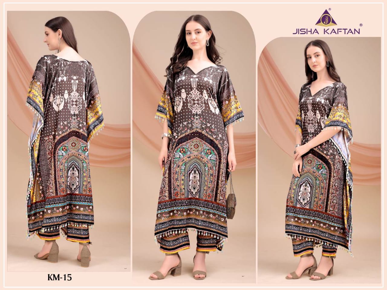 Vol 2 Kaftan Style Jelite Jisha Silk Co Ord Set Wholesale