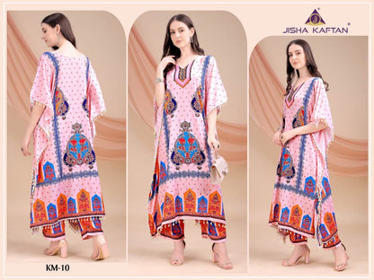 Vol 2 Kaftan Style Jelite Jisha Silk Co Ord Set Wholesale