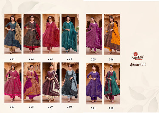 Vol 2 Kundan Cotton Readymade Anarkali Suits Wholesale