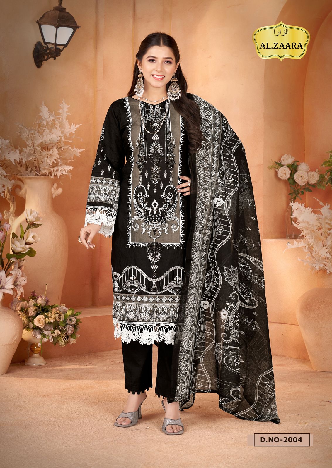 Vol 2 Luxury Heavy Lawn Collection Al Zaara Cotton Karachi Readymade Suits Wholesaler India