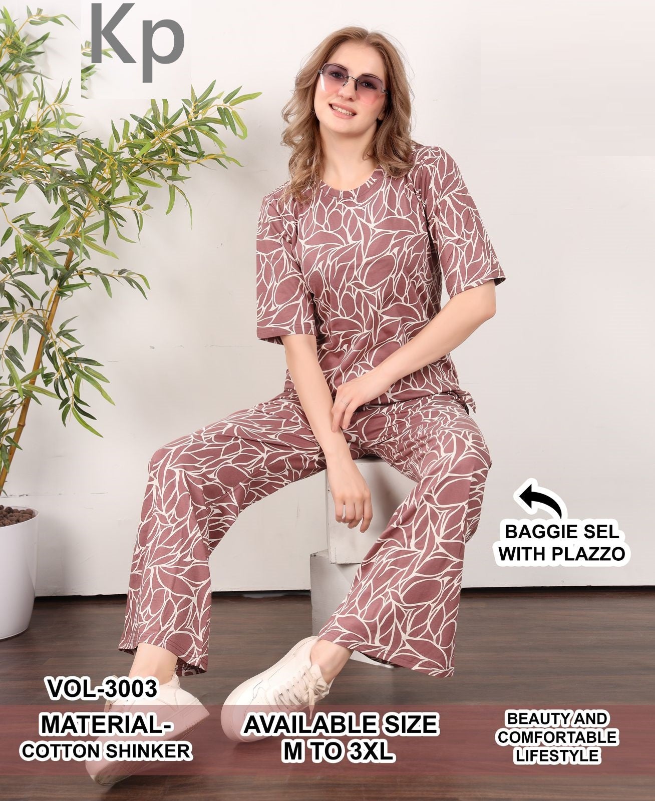 Vol 3003 Kp Cotton Co Ord Set Wholesale Price