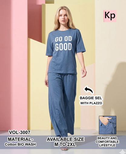 Vol 3007 Kp Cotton Biowashed Co Ord Set Wholesaler India