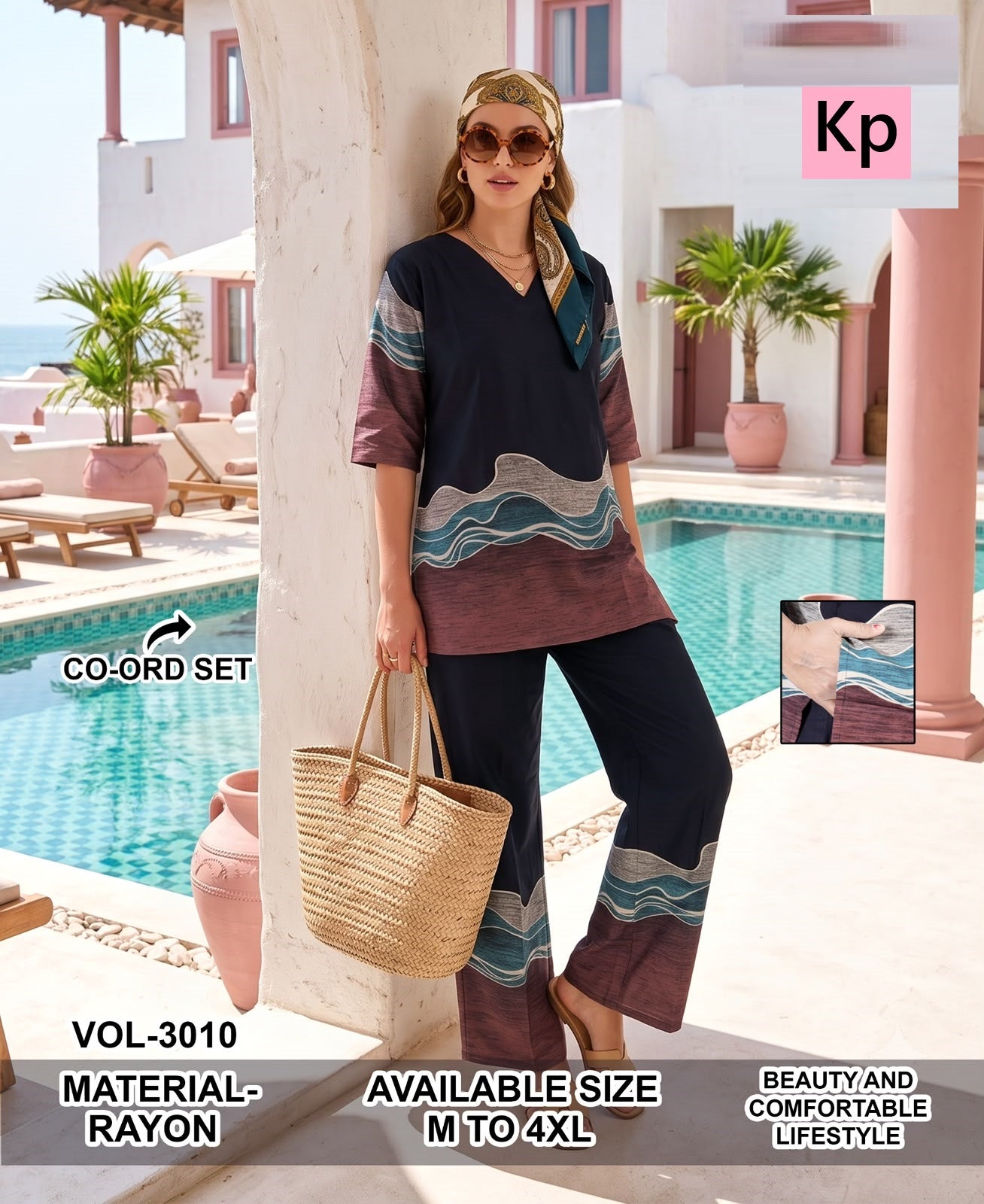 Vol 3010 Kp Rayon Co Ord Set Supplier Ahmedabad
