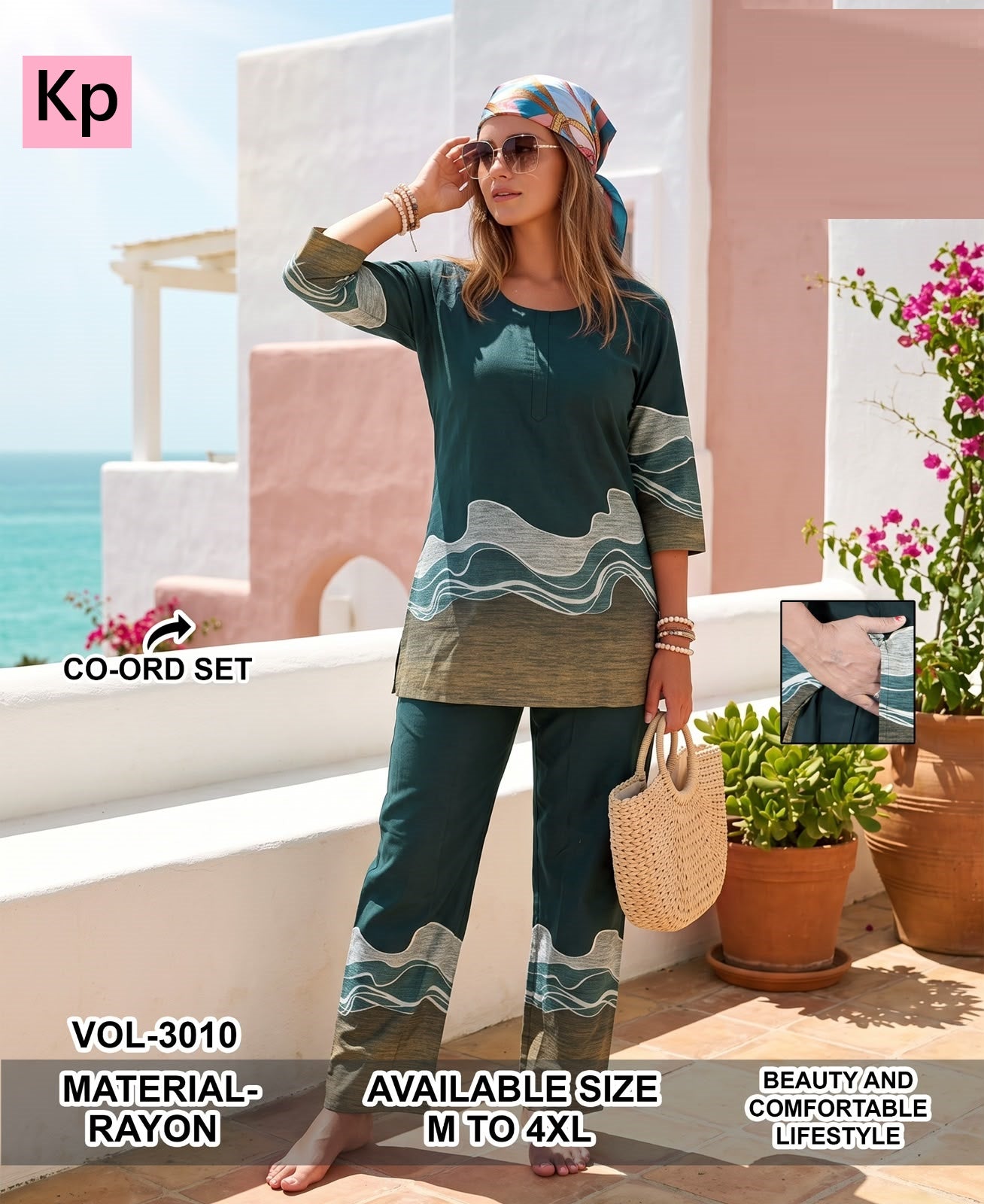 Vol 3010 Kp Rayon Co Ord Set Supplier Ahmedabad