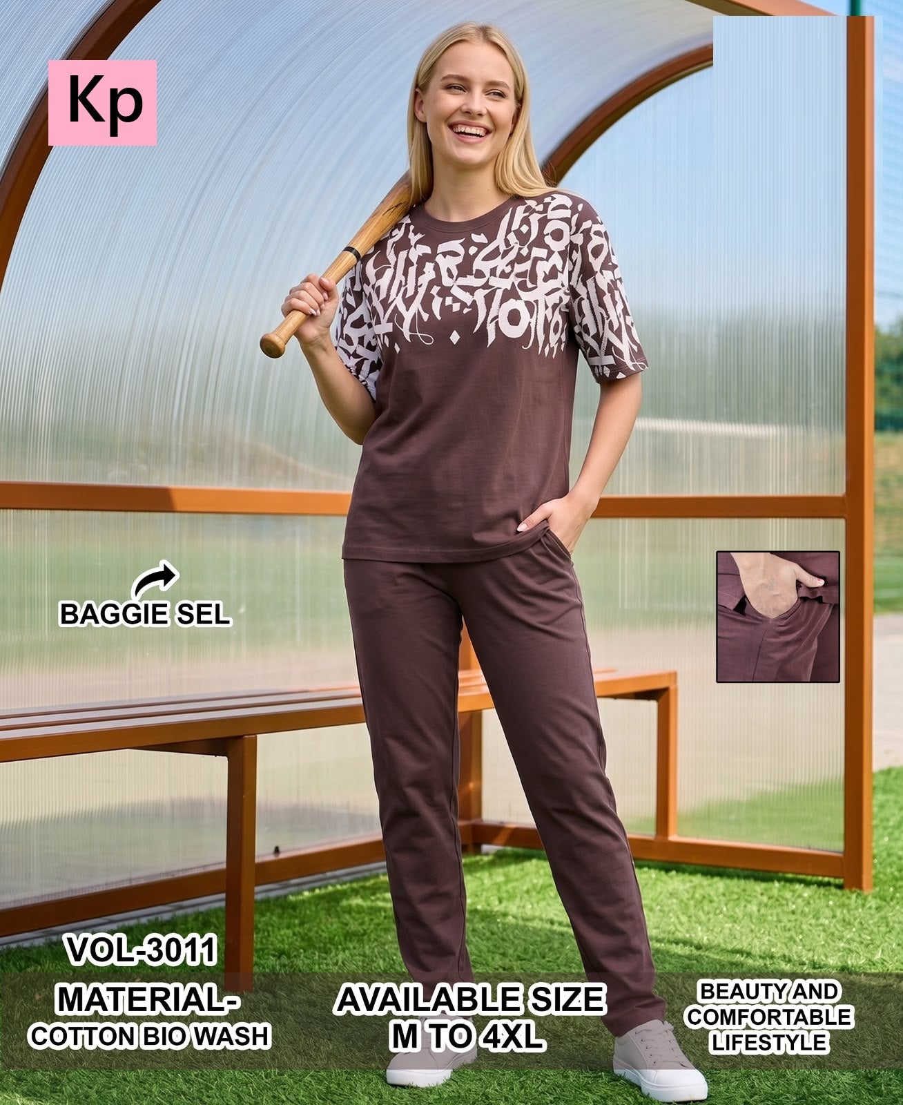 Vol 3011 Plain To Plain Kp Cotton Biowashed Pyjama Night Suits Manufacturer Gujarat