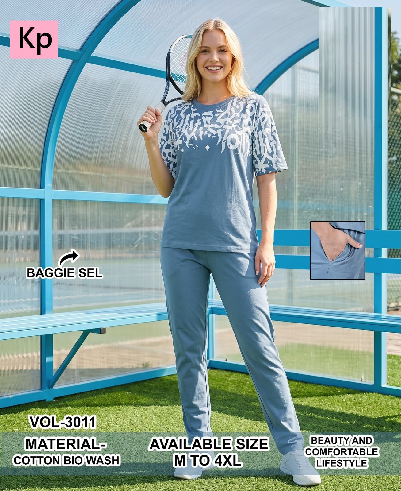 Vol 3011 Plain To Plain Kp Cotton Biowashed Pyjama Night Suits Manufacturer Gujarat