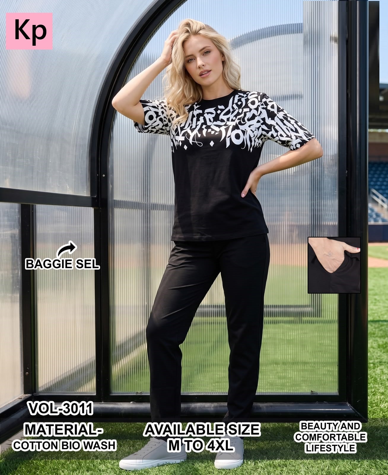 Vol 3011 Plain To Plain Kp Cotton Biowashed Pyjama Night Suits Manufacturer Gujarat