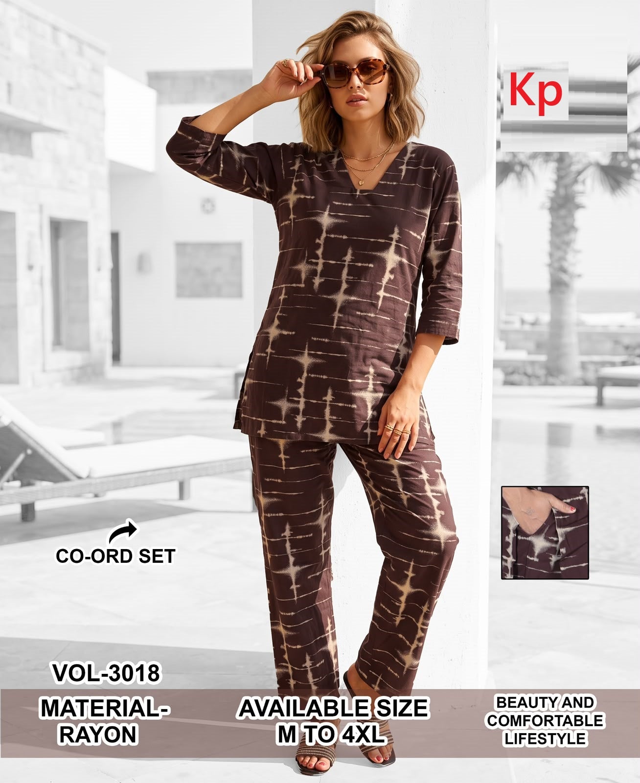 Vol 3018 Print To Print Kp Rayon Co Ord Set Exporter Ahmedabad