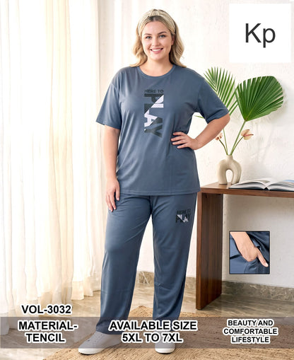 Vol 3032 Kp Tencil Pyjama Night Suits Supplier India