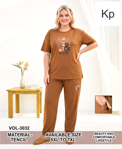 Vol 3032 Kp Tencil Pyjama Night Suits Supplier India