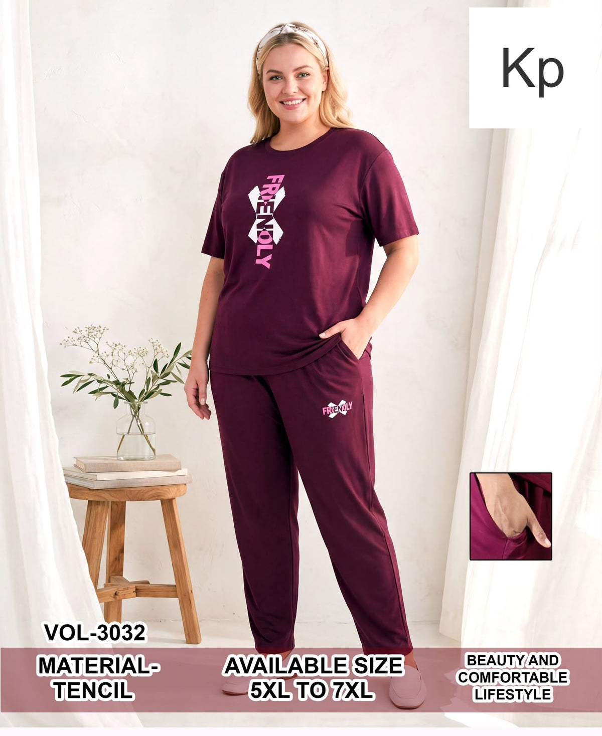 Vol 3032 Kp Tencil Pyjama Night Suits Supplier India