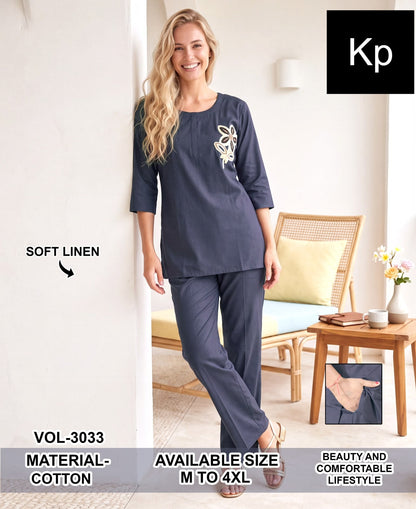 Vol 3033 Kp Linen Co Ord Set Manufacturer Ahmedabad