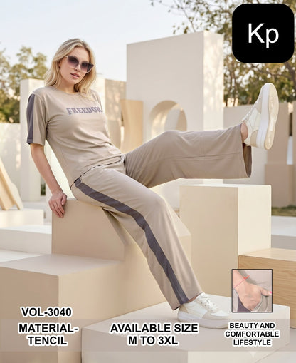 Vol 3040 Kp Tencil Co Ord Set Wholesaler Ahmedabad