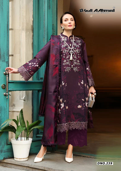 Vol 30 Lawn Collection Gul Ahmed Karachi Salwar Suits Manufacturer