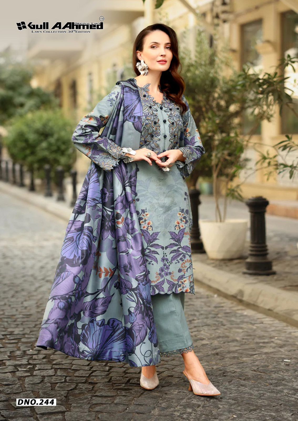 Vol 30 Lawn Collection Gul Ahmed Karachi Salwar Suits Manufacturer
