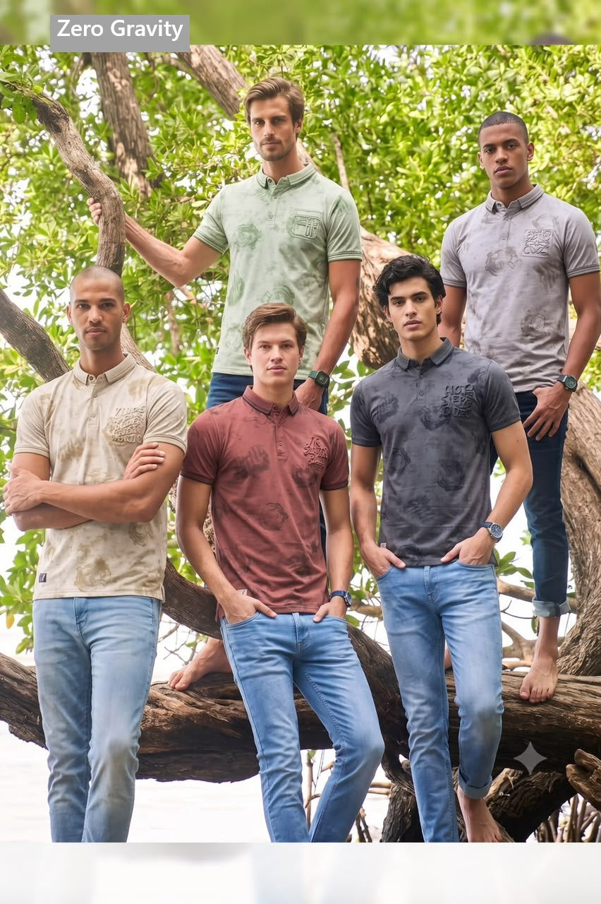 Vol 312 To 317 Side Slit Zero Gravity Aop Mens Tshirts Wholesaler