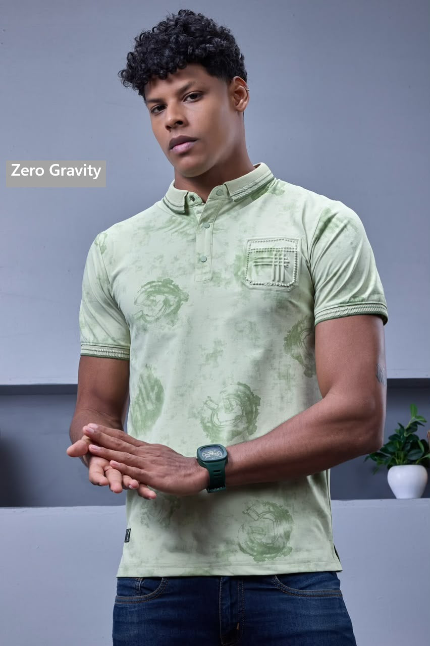 Vol 312 To 317 Side Slit Zero Gravity Aop Mens Tshirts Wholesaler