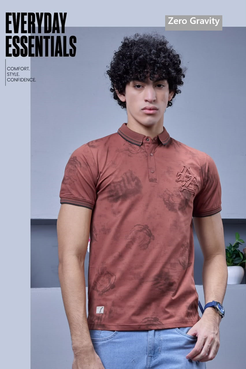 Vol 312 To 317 Side Slit Zero Gravity Aop Mens Tshirts Wholesaler