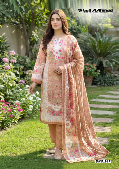 Vol 31 Lawn Collection Gul Ahmed Mix Cotton Karachi Salwar Suits Wholesale