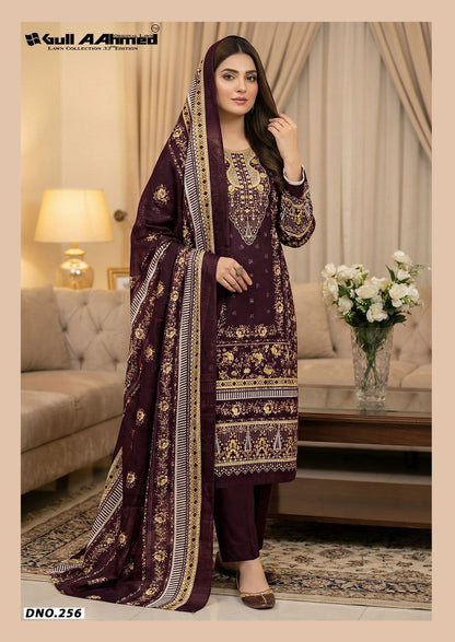Vol 32 Lawn Collection Gul Ahmed Karachi Salwar Suits Supplier