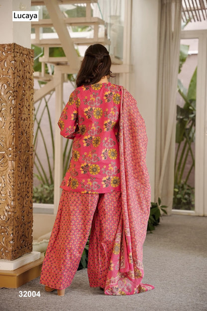 Vol 32 Lucaya Cambric Cotton Readymade Suits Wholesale Price