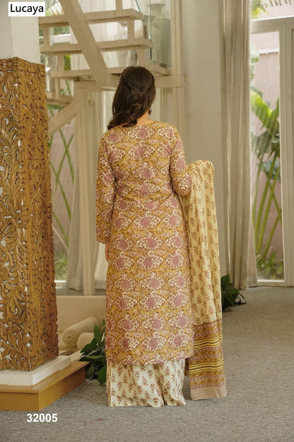 Vol 32 Lucaya Cambric Cotton Readymade Suits Wholesale Price
