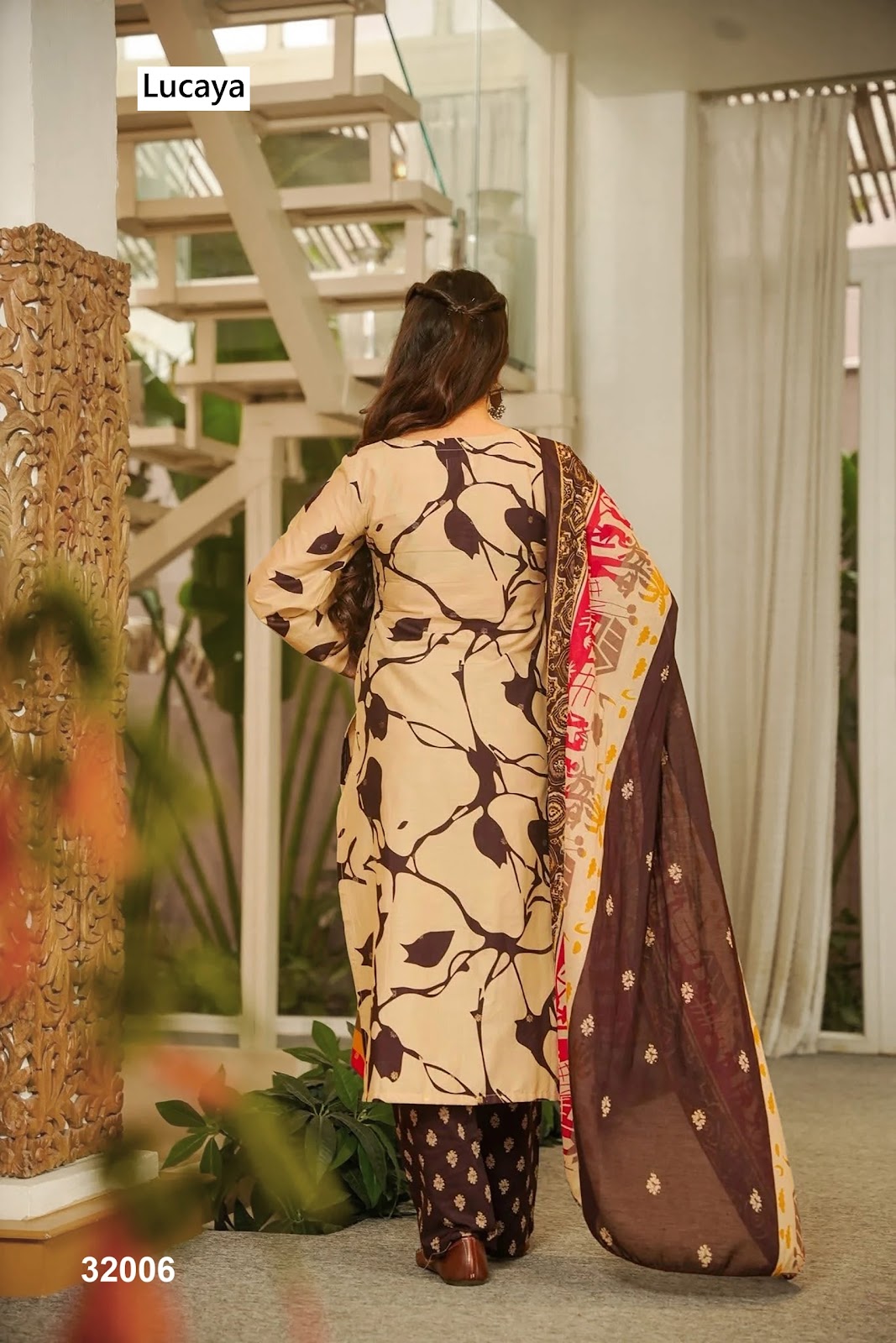 Vol 32 Lucaya Cambric Cotton Readymade Suits Wholesale Price