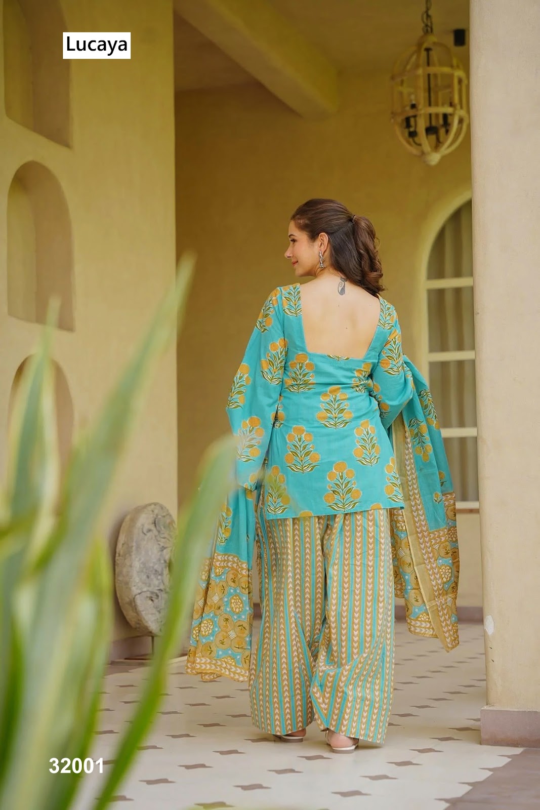 Vol 32 Lucaya Cambric Cotton Readymade Suits Wholesale Price