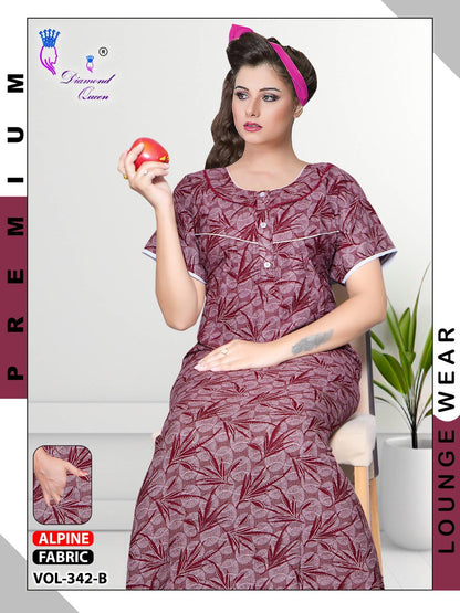 Vol 339-342 Diamond Queen Alpine Night Gowns Supplier India